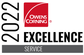 Owens Corning 2022 Service Exellence Award